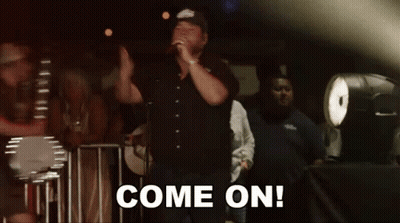 Man Singing Into Microphone Come On GIF