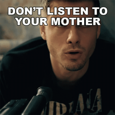 Man Singing Into Microphone Don't Listen To Your Mother GIF