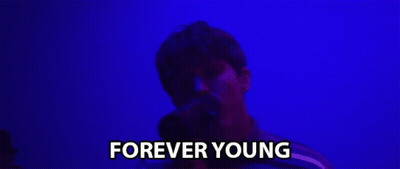 Man Singing Into Microphone Forever Young GIF