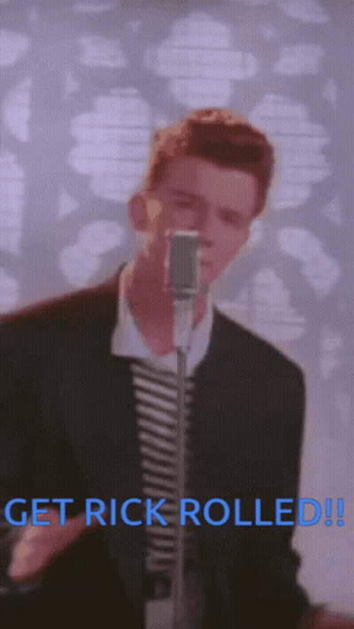 Man Singing Into Microphone Get Rick Rolled