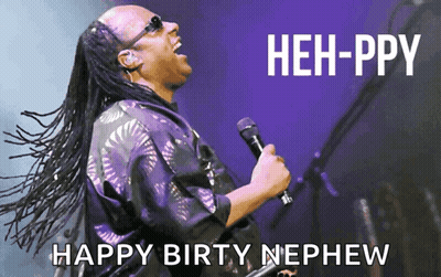 Man Singing Into Microphone Happy Birty Nephew GIF
