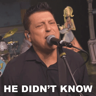 Man Singing Into Microphone He Didn't Know GIF