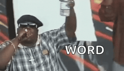Man Singing Into Microphone Holding Water Bottle And Word Sign GIF