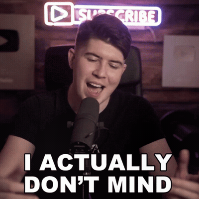Man Singing Into Microphone I Actually Don't Mind GIF