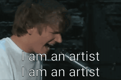 Man Singing Into Microphone I Am An Artist GIF