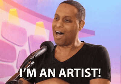 Man Singing Into Microphone I Am An Artist GIF