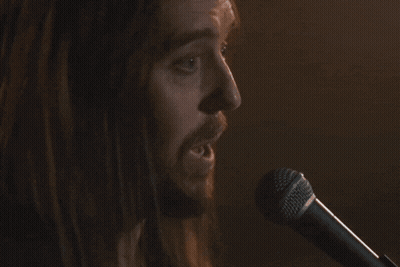 Man Singing Into Microphone I Do Not Cope Well With Unresolved Things GIF