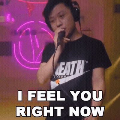 Man Singing Into Microphone I Feel You Right Now GIF