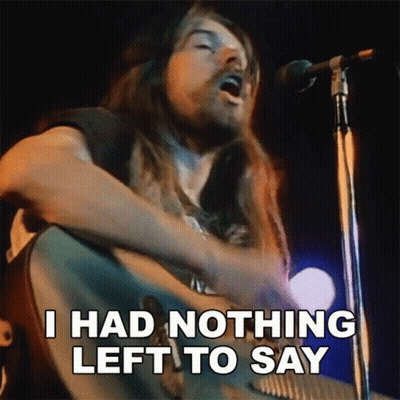 Man Singing Into Microphone I Had Nothing Left To Say GIF