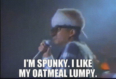 Man Singing Into Microphone I'm Spunky I Like My Oatmeal Lumpy GIF