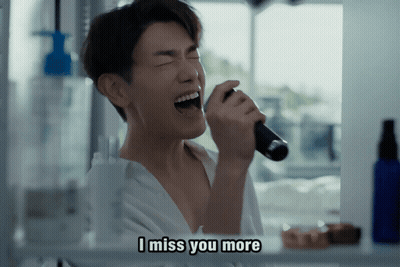 Man Singing Into Microphone I Miss You More GIF