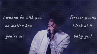 Man Singing Into Microphone I Wanna Be With You No Matter How You're Ma And Forever Young GIF