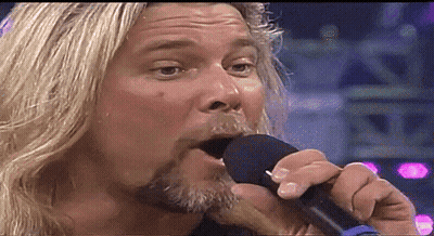 Man Singing Into Microphone GIF