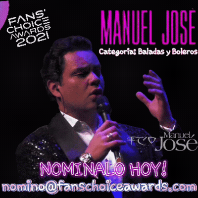 Man Singing Into Microphone In Front Of Fans Choice Awards Sign GIF