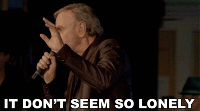 Man Singing Into Microphone It Don't Seem So Lonely GIF
