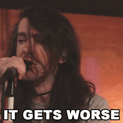 Man Singing Into Microphone It Gets Worse GIF