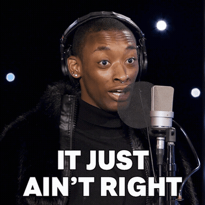 Man Singing Into Microphone It Just Ain't Right GIF