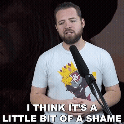 Man Singing Into Microphone Little Bit Of A Shame GIF