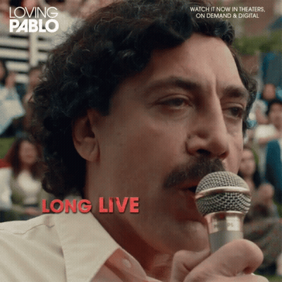 Man Singing Into Microphone Loving Pablo Long Live GIF