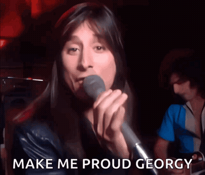 Man Singing Into Microphone Make Me Proud George GIF