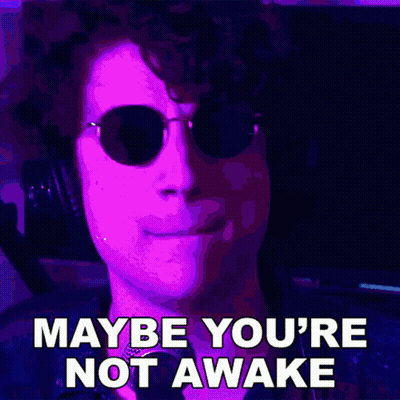 Man Singing Into Microphone Maybe You're Not Awake