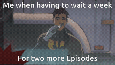 Man Singing Into Microphone Me When Having To Wait A Week For Two More Episodes GIF