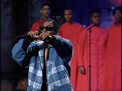 Man Singing Into Microphone GIF