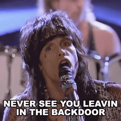 Man Singing Into Microphone Never See You Leavin In The Backdoor GIF