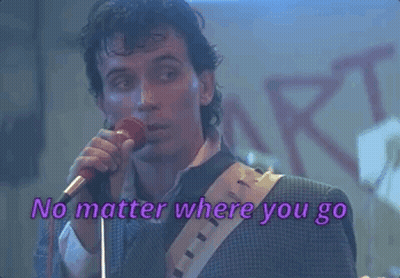 Man Singing Into Microphone No Matter Where You Go GIF