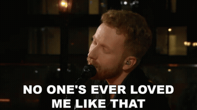 Man Singing Into Microphone No One Loved Me Like That GIF