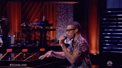 Man Singing Into Microphone On Stage #Songland GIF