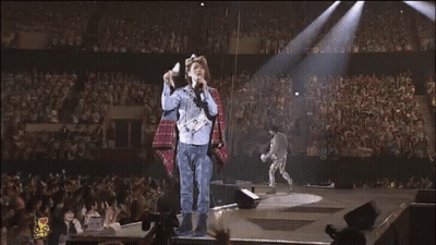 Man Singing Into Microphone GIF