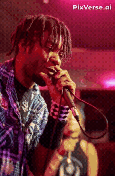 Man Singing Into Microphone Pixverse.ai GIF