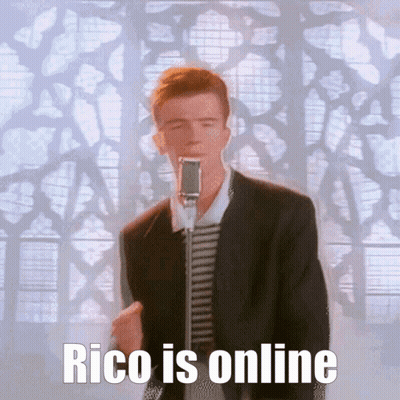 Man Singing Into Microphone Rico Is Online GIF