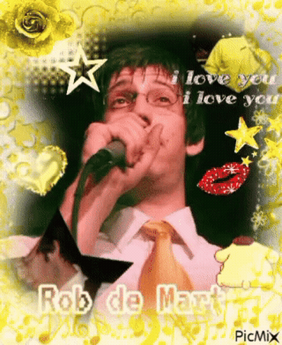 Man Singing Into Microphone Rob De Mari GIF