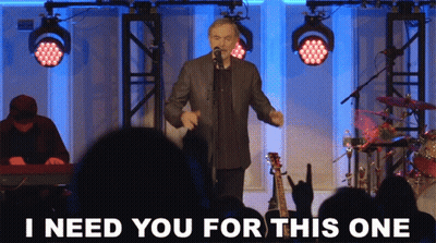 Man Singing Into Microphone Saying I Need You For This One GIF