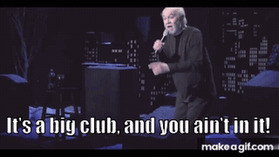 Man Singing Into Microphone Saying It's A Big Club And You Ain't In It GIF