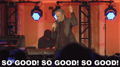 Man Singing Into Microphone Saying So Good GIF