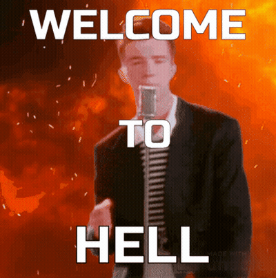 Man Singing Into Microphone Saying Welcome To Hell GIF
