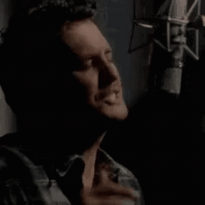 Man Singing Into Microphone So Damn Hot GIF