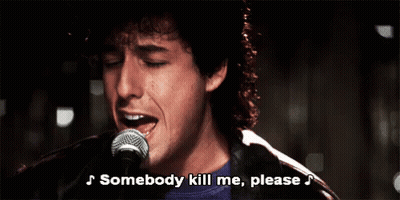 Man Singing Into Microphone Somebody Kill Me Please GIF