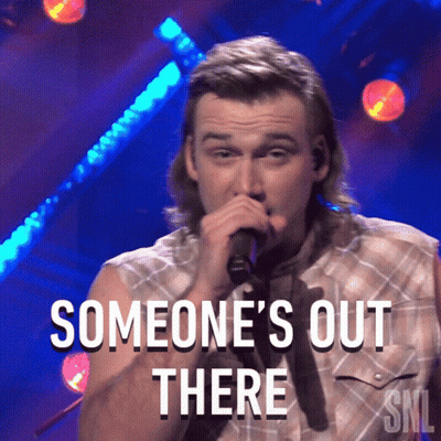 Man Singing Into Microphone Someone's Out There GIF