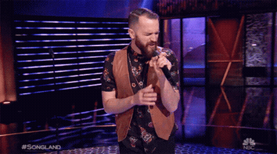 Man Singing Into Microphone Songland GIF