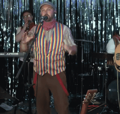 Man Singing Into Microphone With Juno Keyboard GIF
