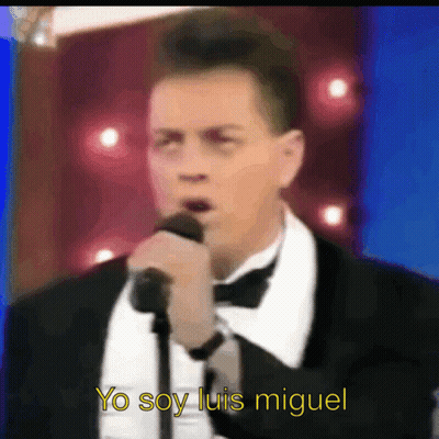 Man Singing Into Microphone Yo Soy Luis Miguel GIF