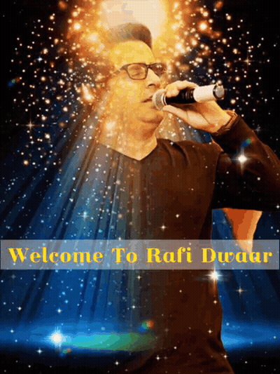 Man Singing Microphone Welcome To Rafi Dukaar GIF