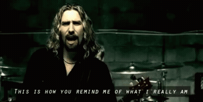 Man Singing This Is How You Remind Me Of What I Really Am GIF