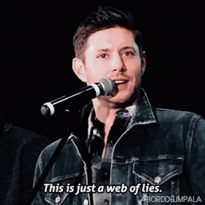 Man Singing This Is Just A Web Of Lies GIF