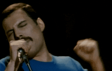Man-Singing Throwing-Hand-In-Air GIF