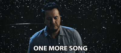 Man Singing Under Starry Sky GIF